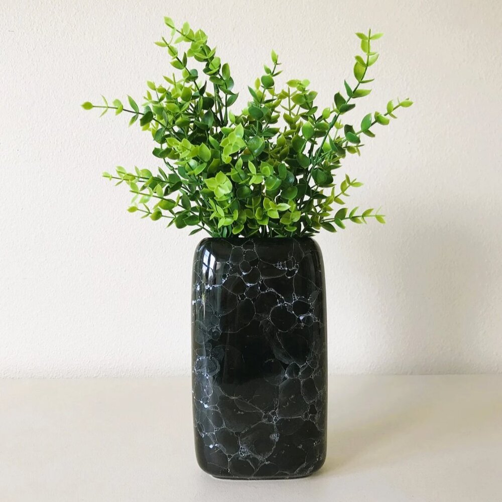 Black Marble‎ Patterned Vase - Picture 2 of 10